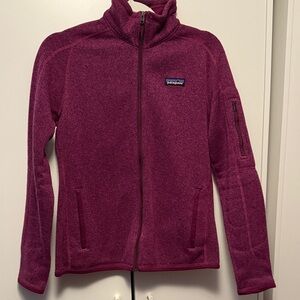Patagonia Maroon Full-Zip Fleece Jacket